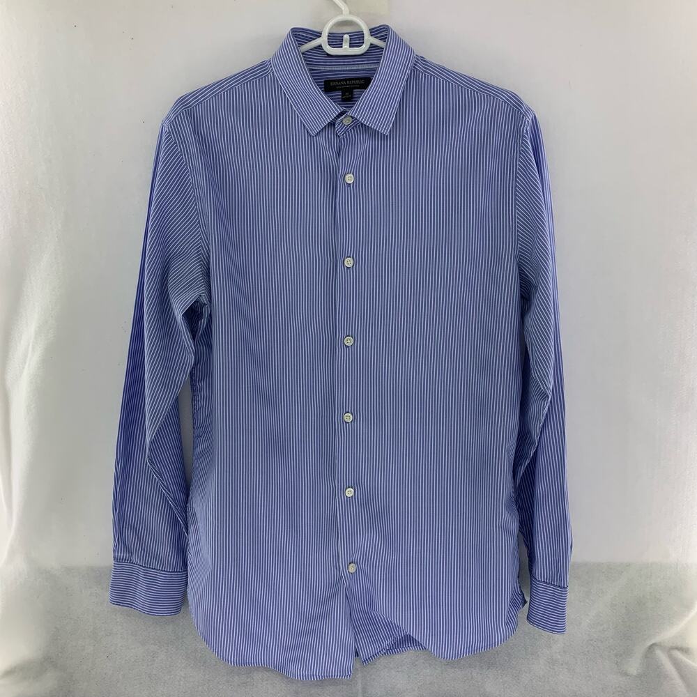 Banana Republic 1205 Surima Cotton Button Down Shirt Size M